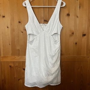 Lulu's White Sequin Dress